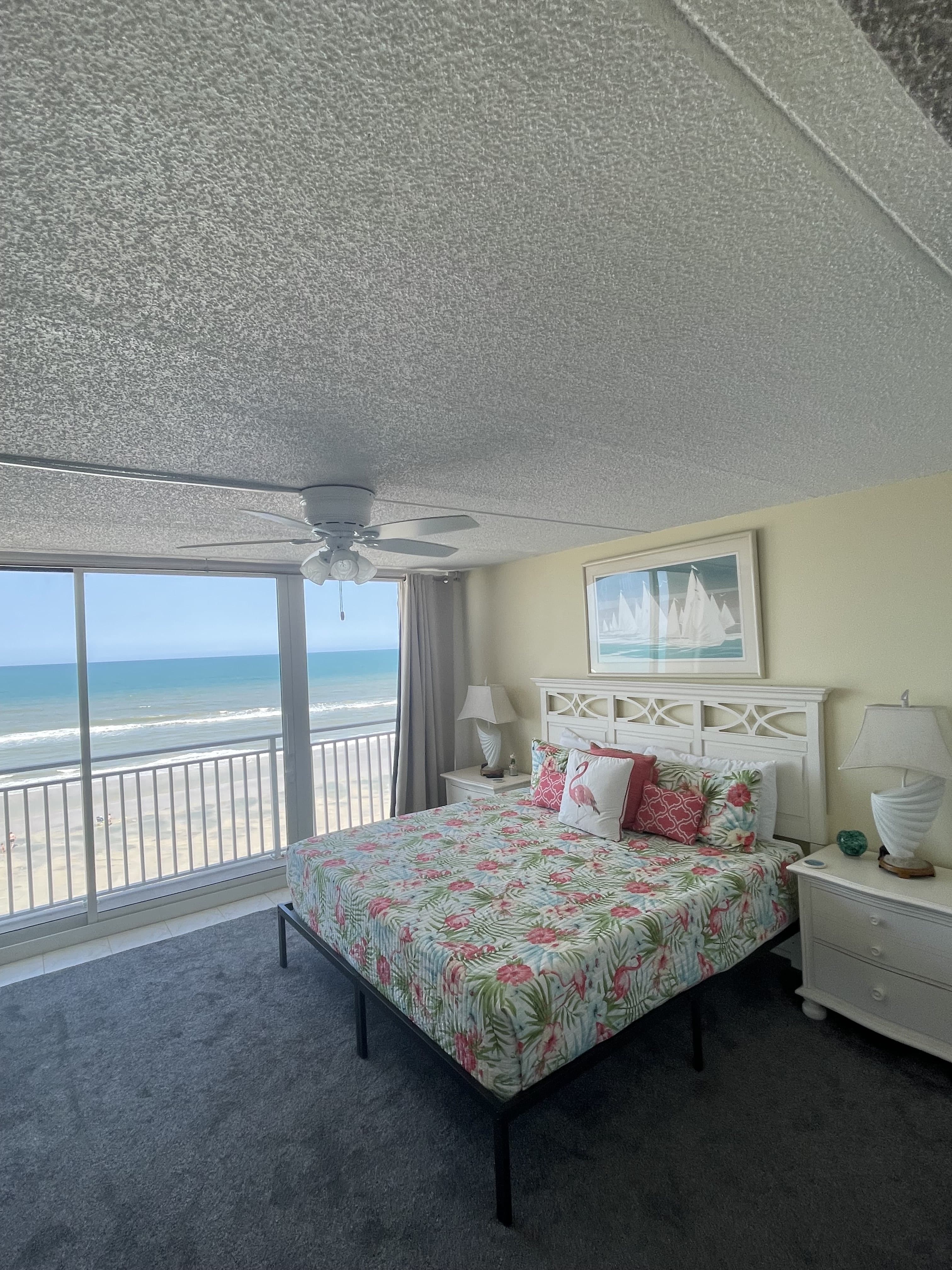 Luxury vacation rental master bedroom cleaned by Dazzle Divas in Volusia County
