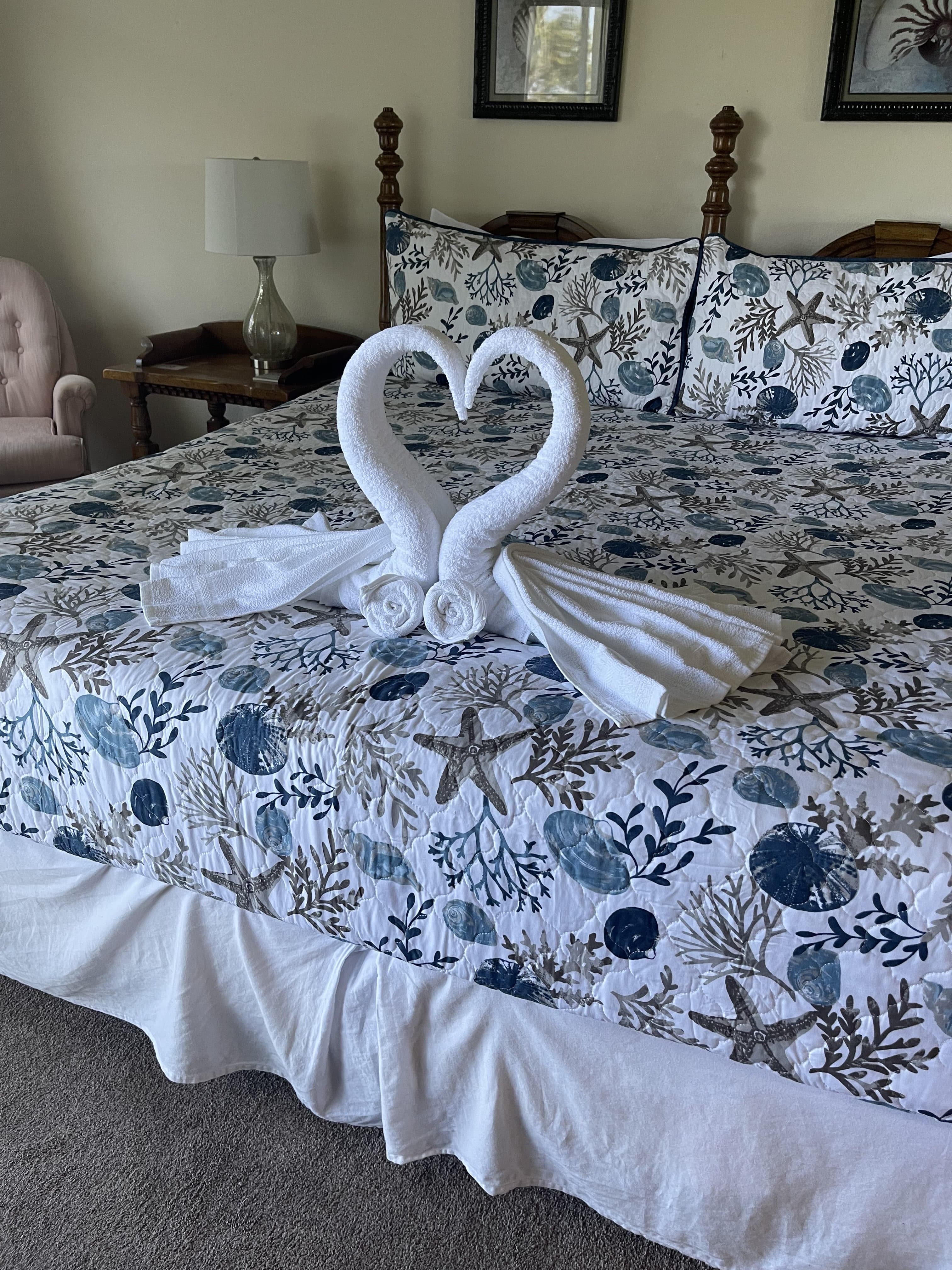 Hand-dusted decor and styled accents in a guest-ready vacation rental